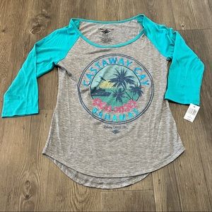 Disney Cruise Line Disney Cataway Cay 3/4 Length Tee